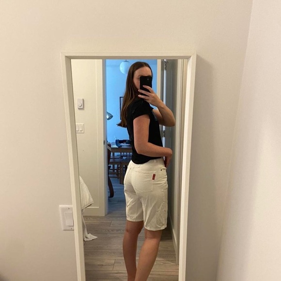 SOLD - Vintage long white jorts - Picture 4 of 4